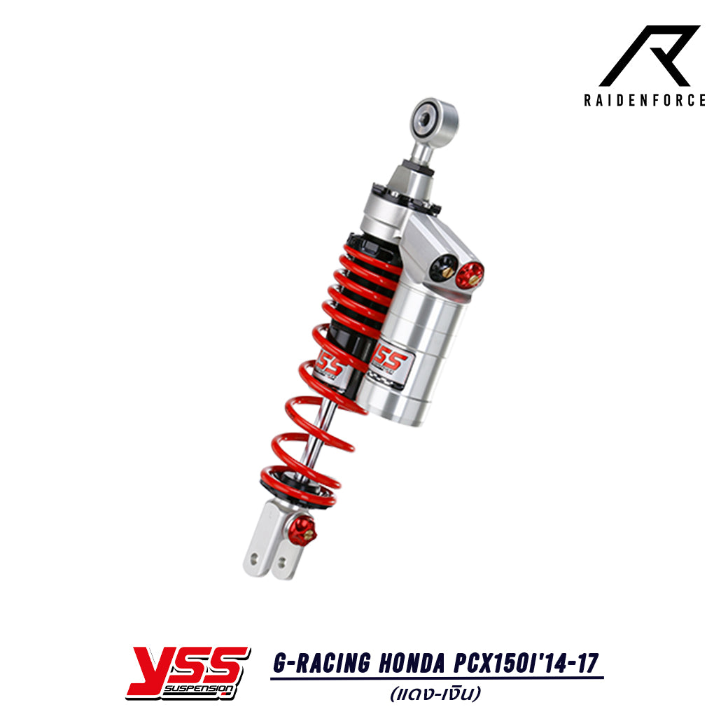 โช้ค YSS G-Racing Honda PCX150i'14-17 สี แดง/เงิน
