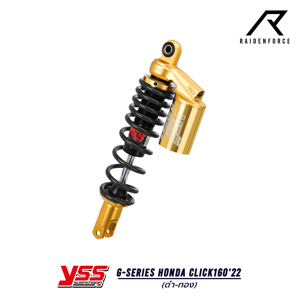 โช้ค YSS G-Series Honda Click160'22 Gold Edition สี ดำ/ทอง