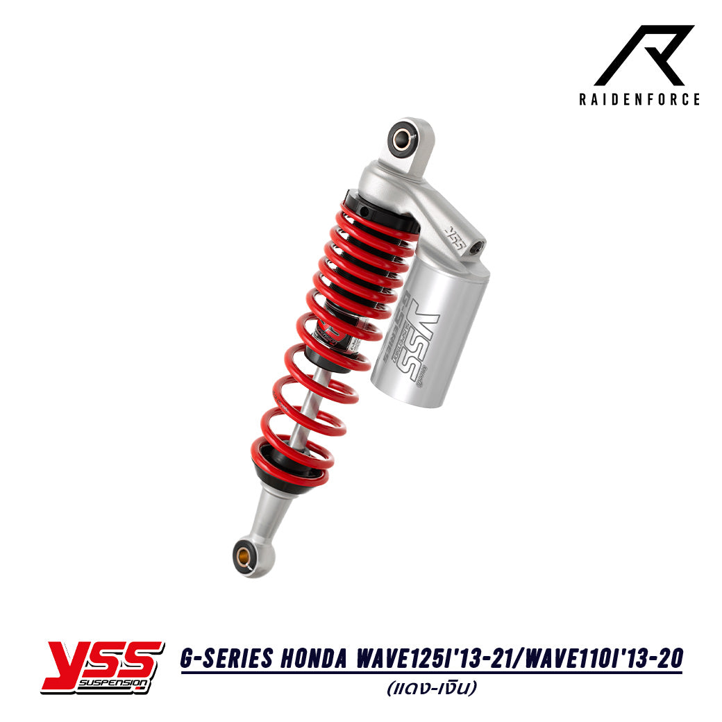 โช้ค YSS G-Series Honda Wave125i'13-21/Wave110i'13-20 สี แดง/เงิน