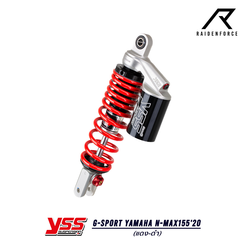 โช้ค YSS G-Sport Yamaha N-max155'20 สี แดง/ดำ