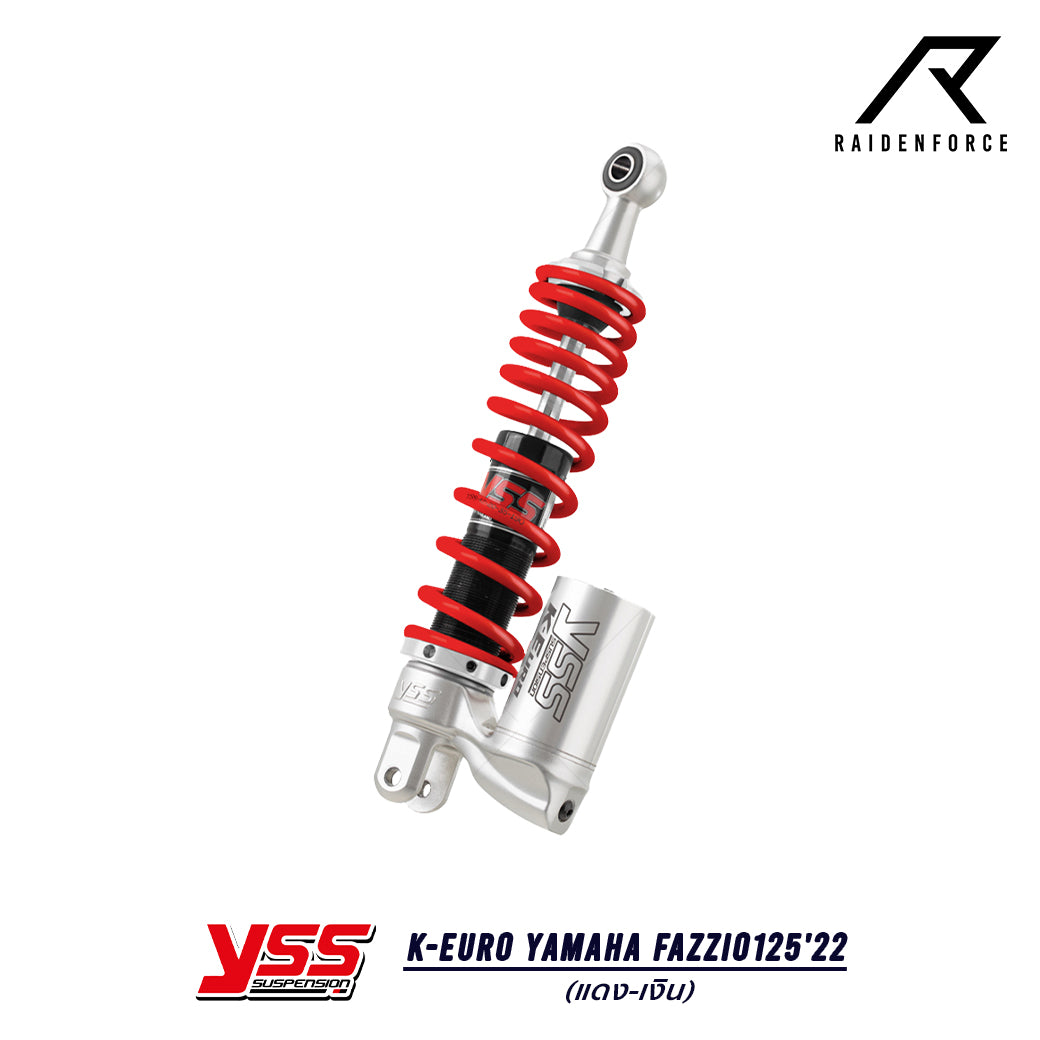 โช้ค YSS K-Euro Yamaha Fazzio125'22 สี แดง/เงิน
