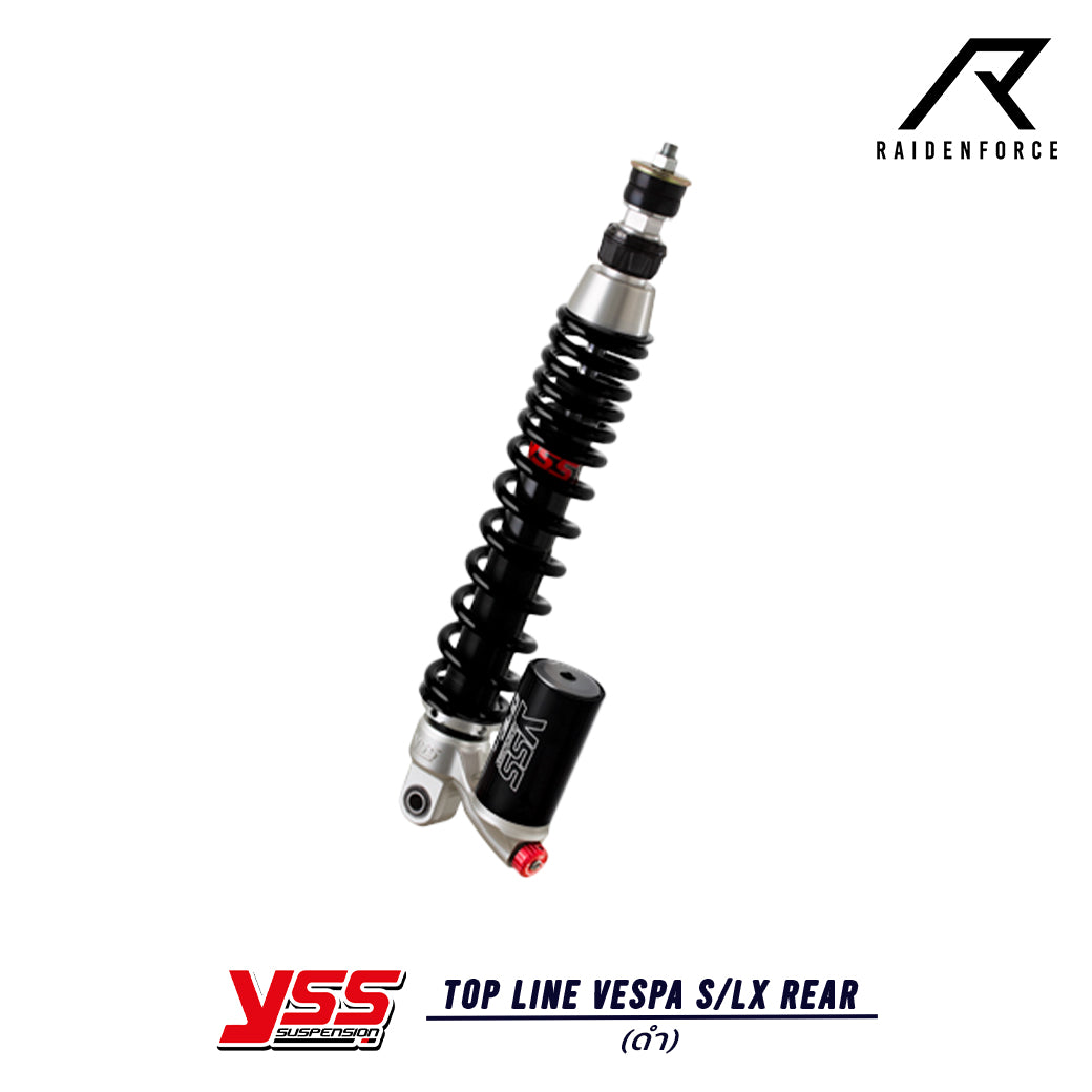 โช้ค YSS Top line Vespa S/LX Rear สี ดำ/ดำ