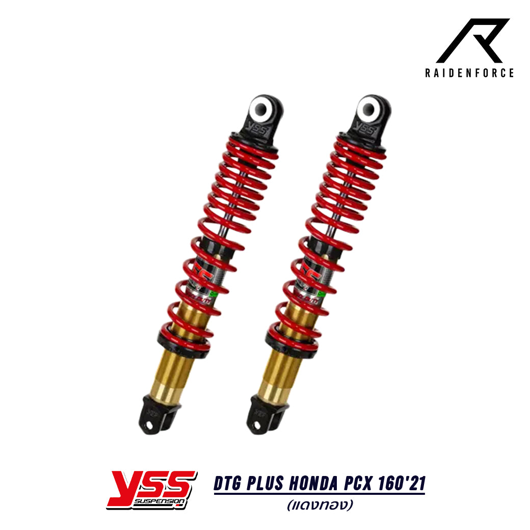 โช้ค YSS DTG PLUS HONDA PCX 160'21 สีแดง/ทอง TB220-365T-02-35P