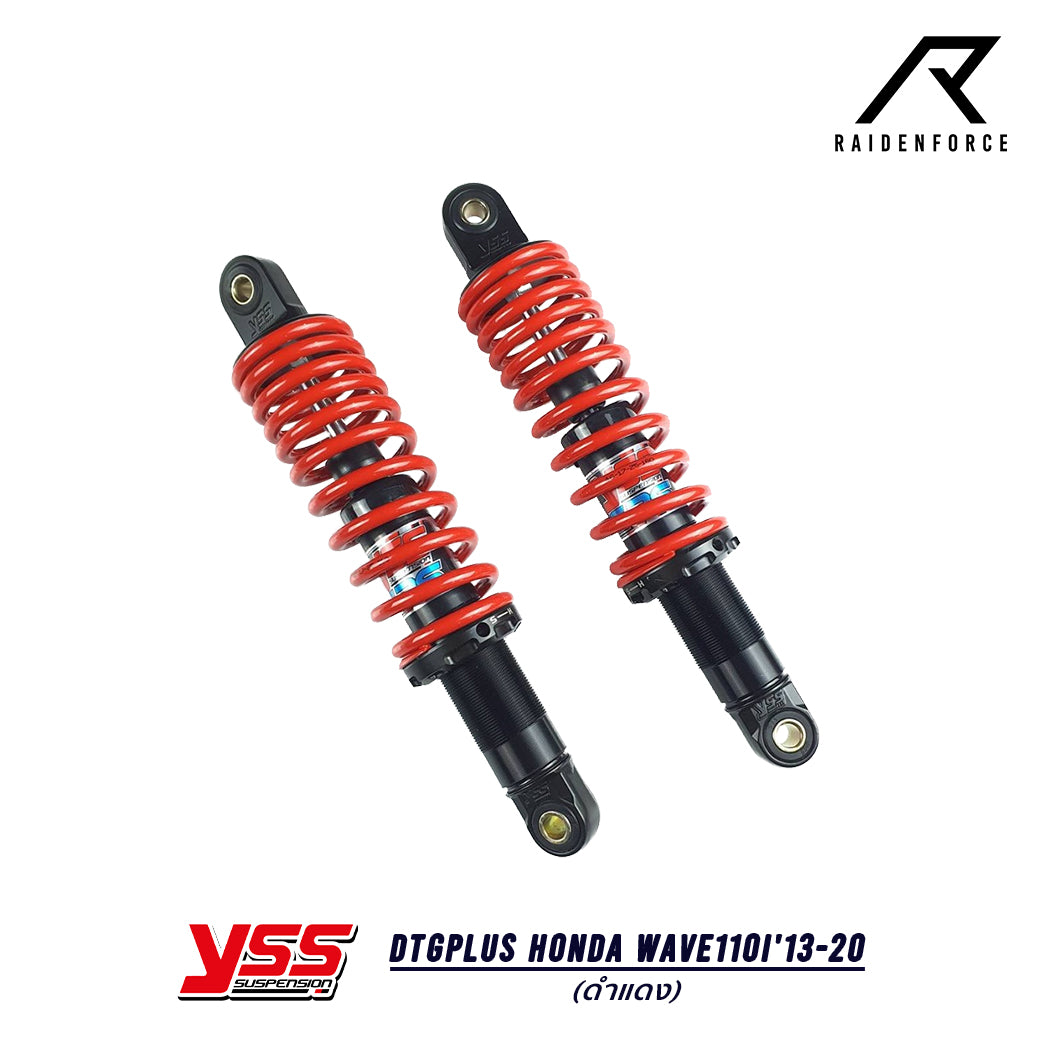 โช้ค YSS DTG Plus STD Honda Wave110i'13-20 สีดำ/แดง