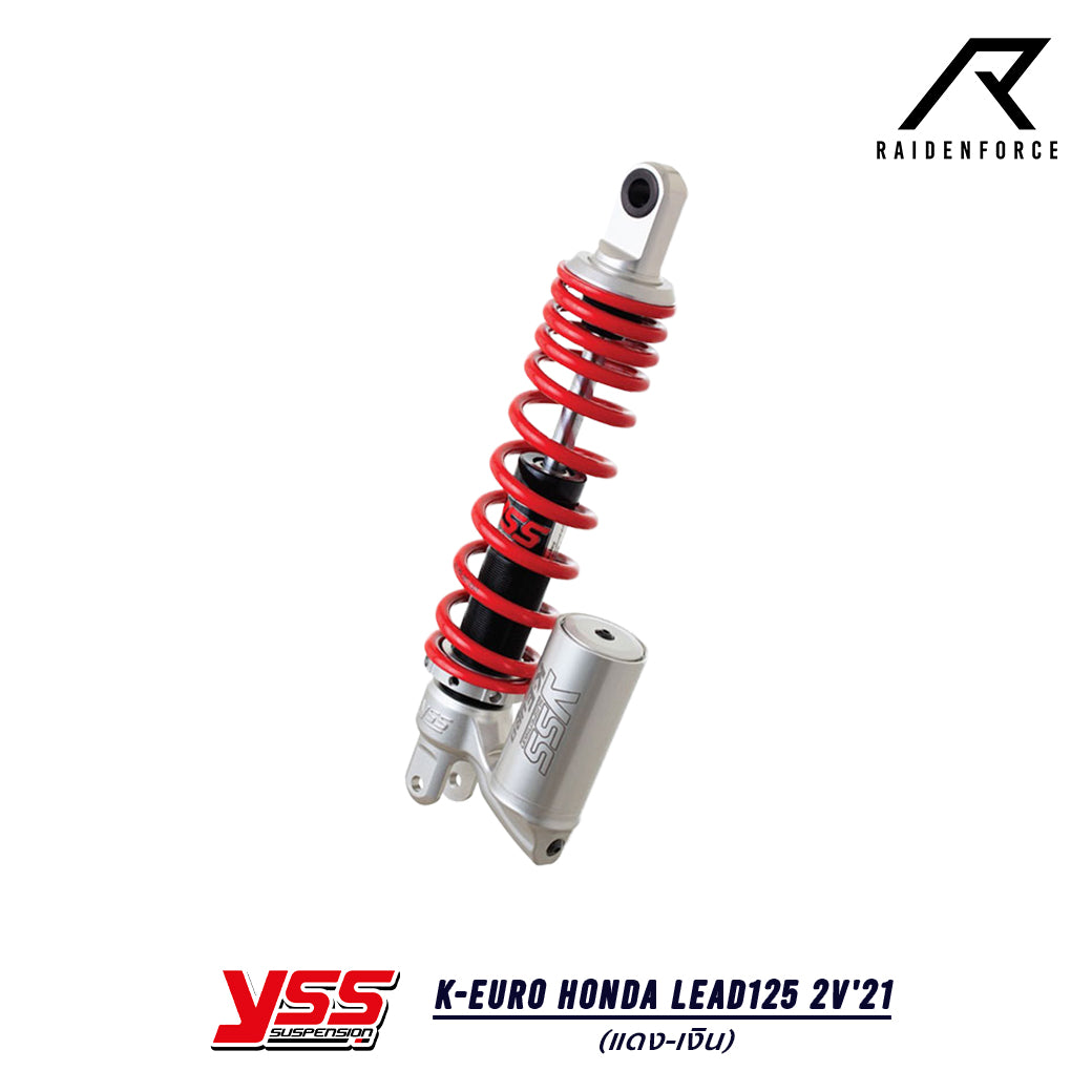 โช้ค YSS K-Euro Honda Lead125 2V'21 สี แดง/เงิน