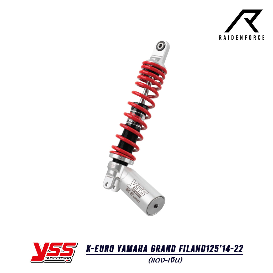 โช้ค YSS K-Euro Yamaha Grand Filano125'14-22 สี แดง/เงิน