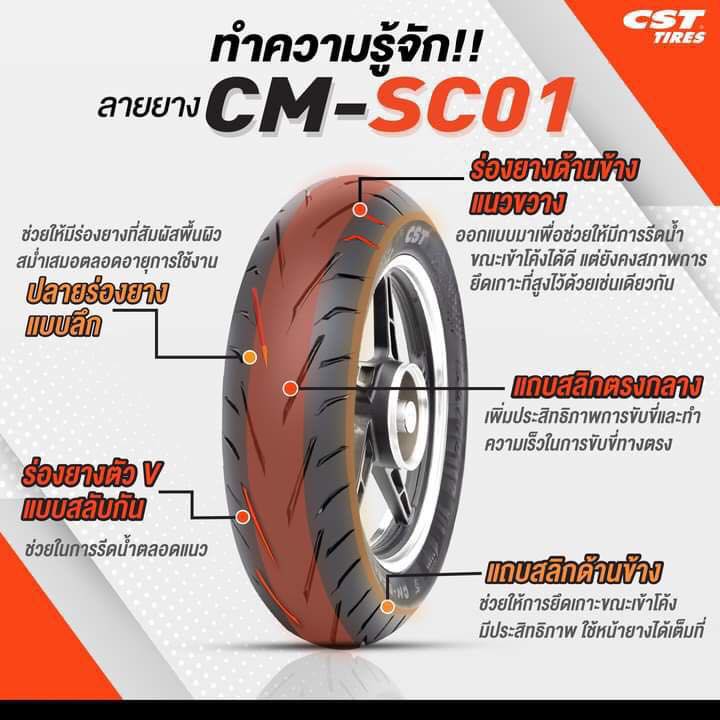 ยางนอก CST รุ่น CM-SC01 (สำหรับขอบ14,15)