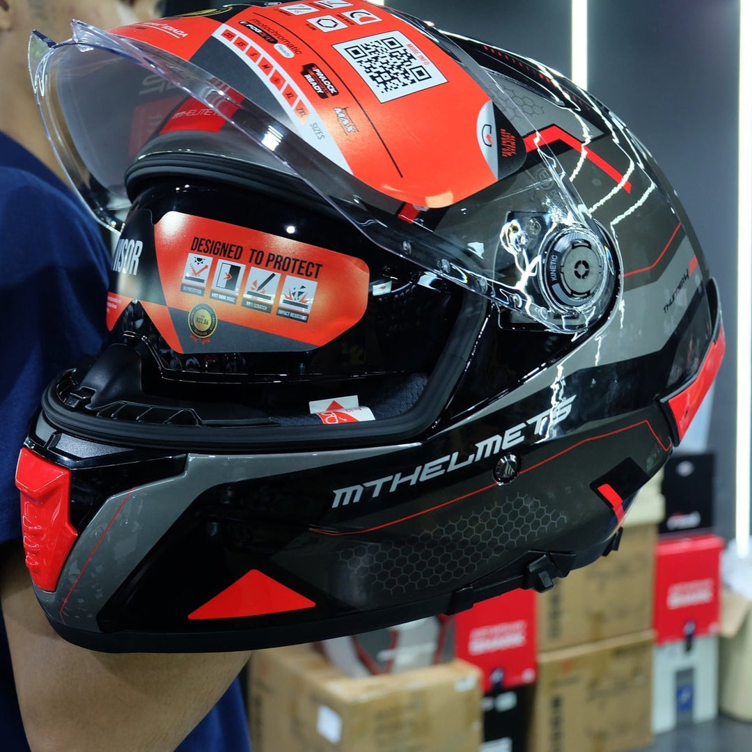 MT Thunder4 SV Jerk Gloss red helmet