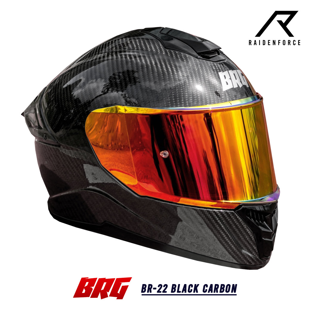 หมวกกันน็อค BRG BR-22 Black CARBON