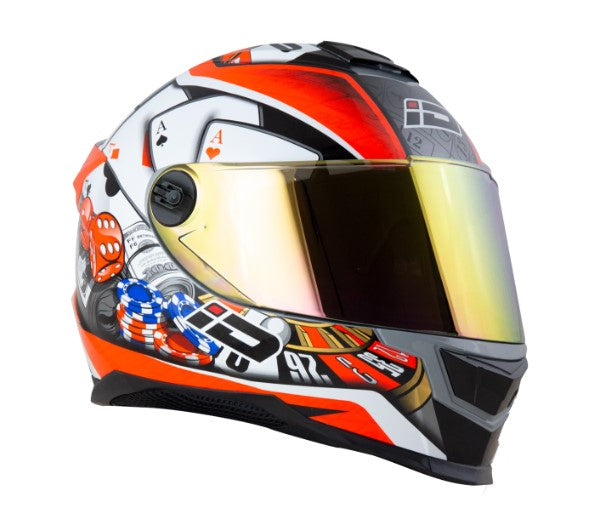 หมวกกันน็อค ID HELMET SPARTAN BT Casino S6 สีเทา