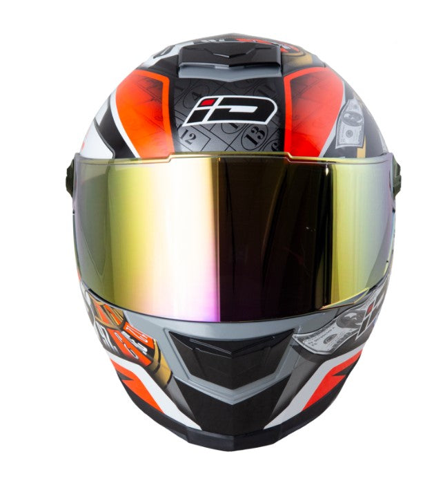 หมวกกันน็อค ID HELMET SPARTAN BT Casino S6 สีเทา