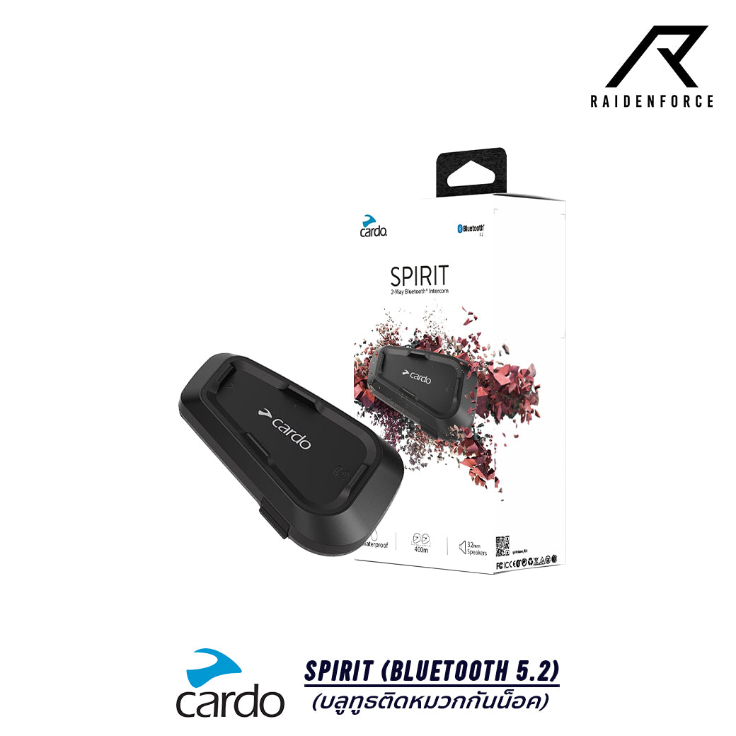 บลูทูธติดหมวกกันน็อค Cardo bluetooth Spirit (Bluetooth 5.2)