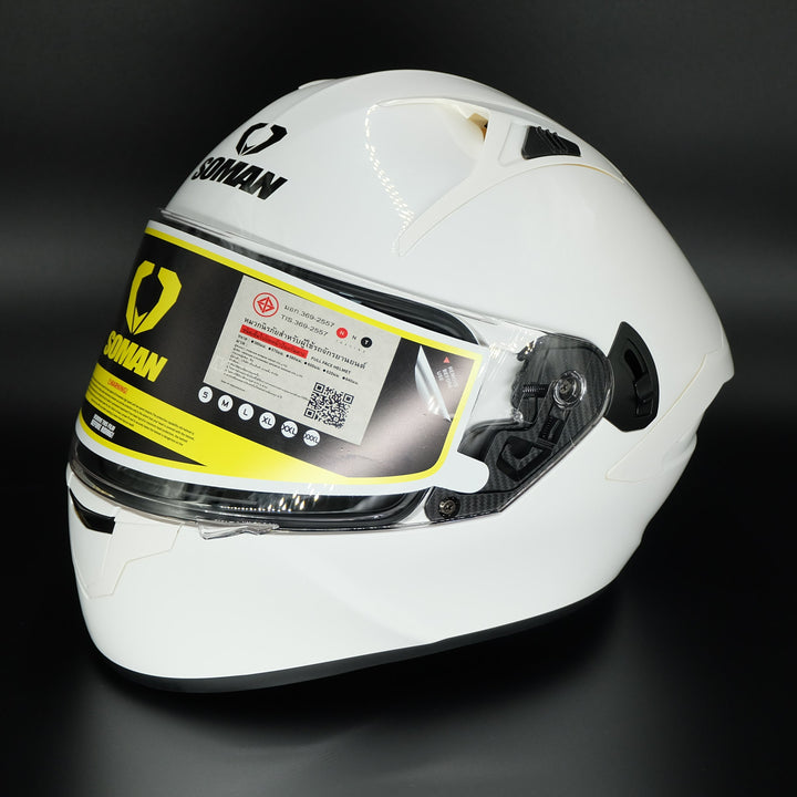 SOMAN Helmet - SM968 White