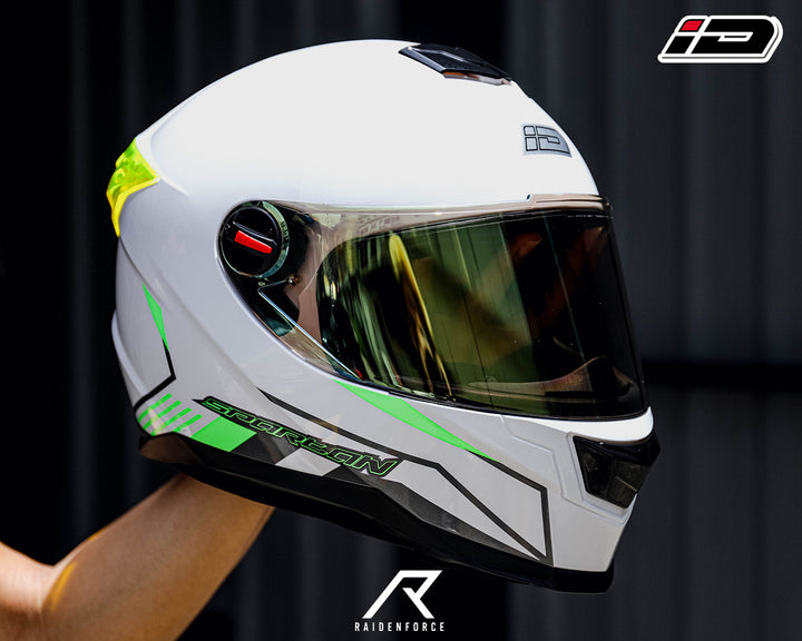 หมวกกันน็อค ID HELMET SPARTAN Hacker -ขาว