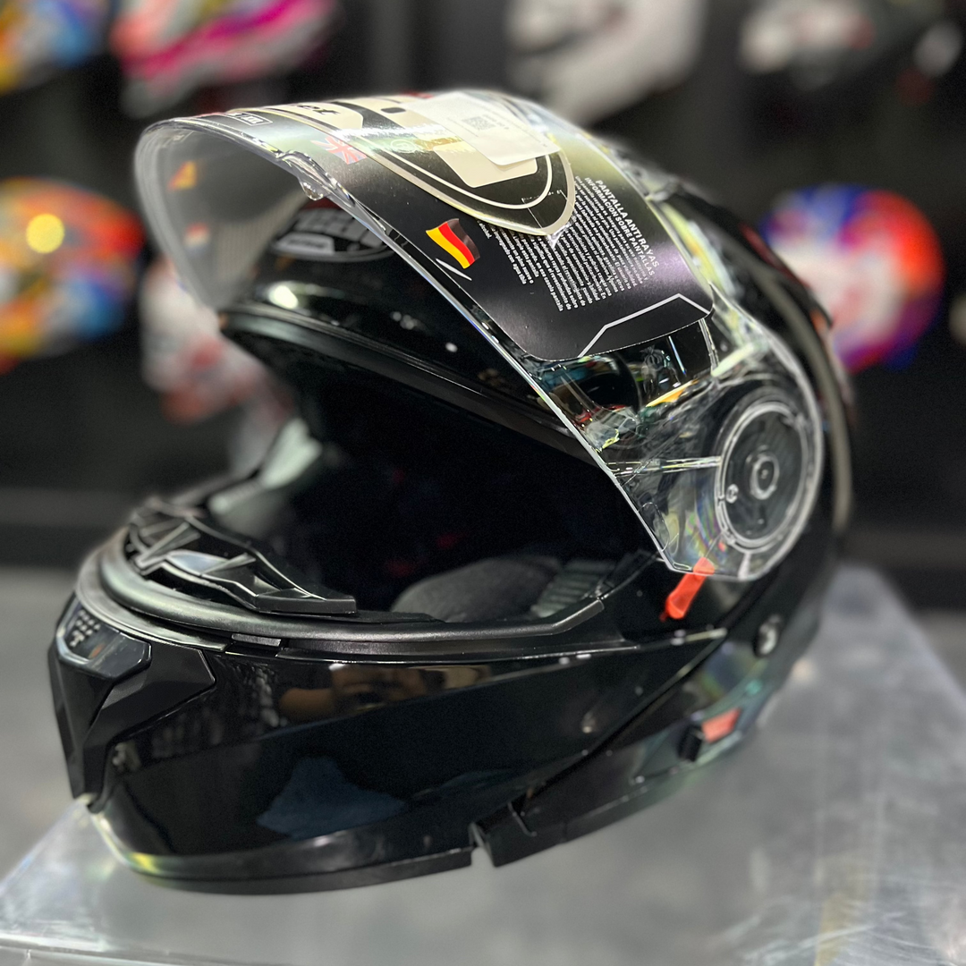 หมวกกันน็อคยกคาง REAL Helmet STORM พื้น-ดำเงา