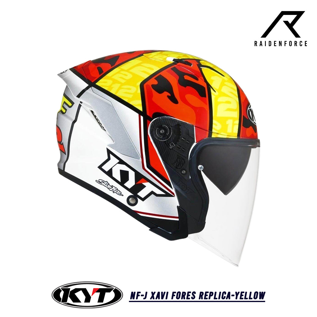 หมวกกันน็อค KYT NF-J Xavi fores Replica-Yellow