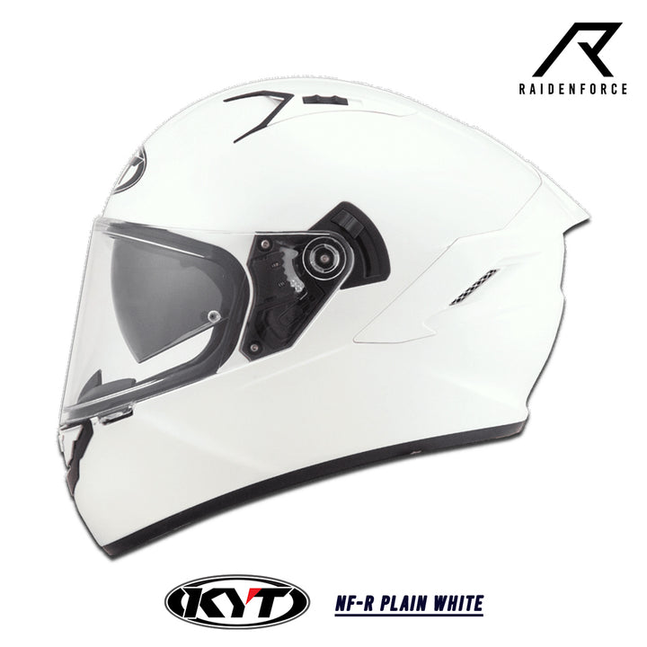 หมวกกันน็อค KYT NF-R Plain White