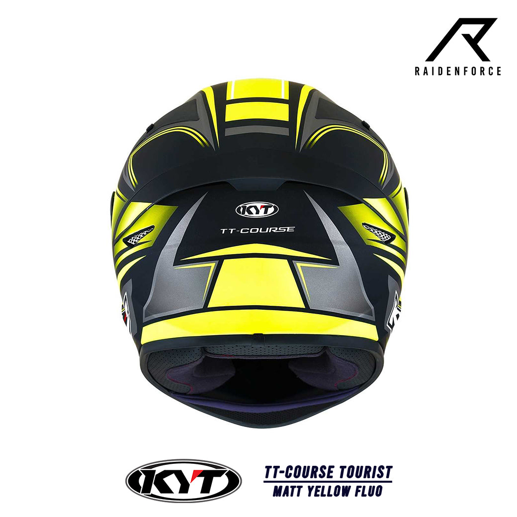 หมวกกันน็อค KYT TT-Course Tourist Matt Yellow Fluo