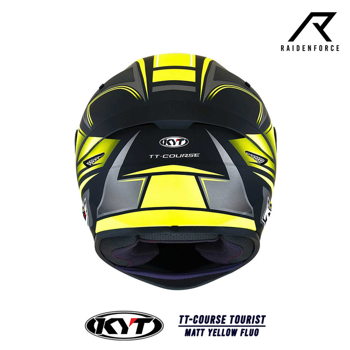 หมวกกันน็อค KYT TT-Course Tourist Matt Yellow Fluo