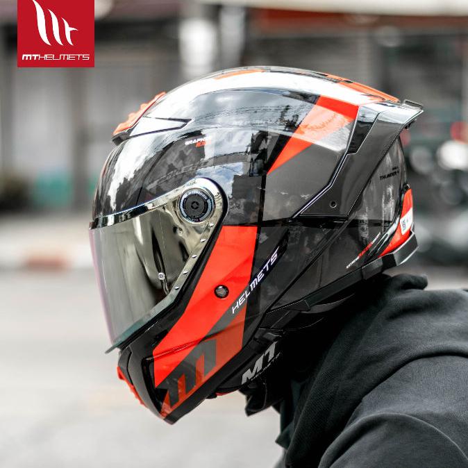 MT Thunder4 SV EXA A5 Gloss Red Helmet