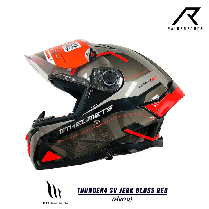 MT Thunder4 SV Jerk Gloss red helmet