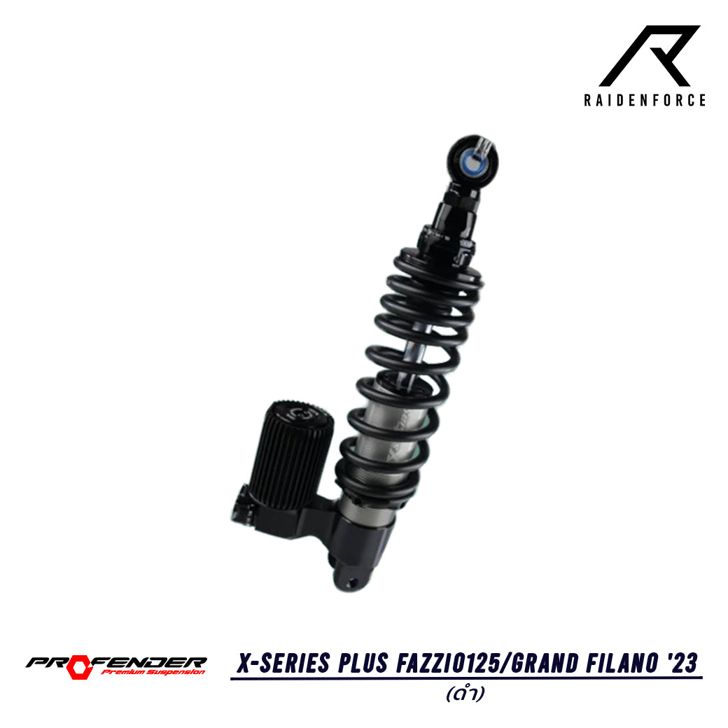 โช้ค Profender  รุ่น X-SERIES PLUS FAZZIO125/GRAND FILANO '23  สีดำ
