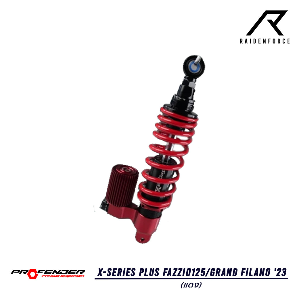โช้ค Profender  รุ่น X-SERIES PLUS FAZZIO125/GRAND FILANO '23  สีแดง