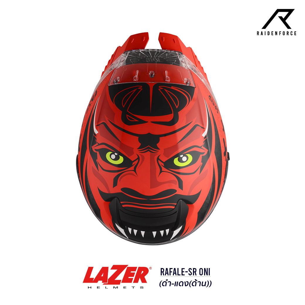 หมวกกันน็อค LAZER Helmet RAFALE ONI ดำ-แดง(ด้าน)