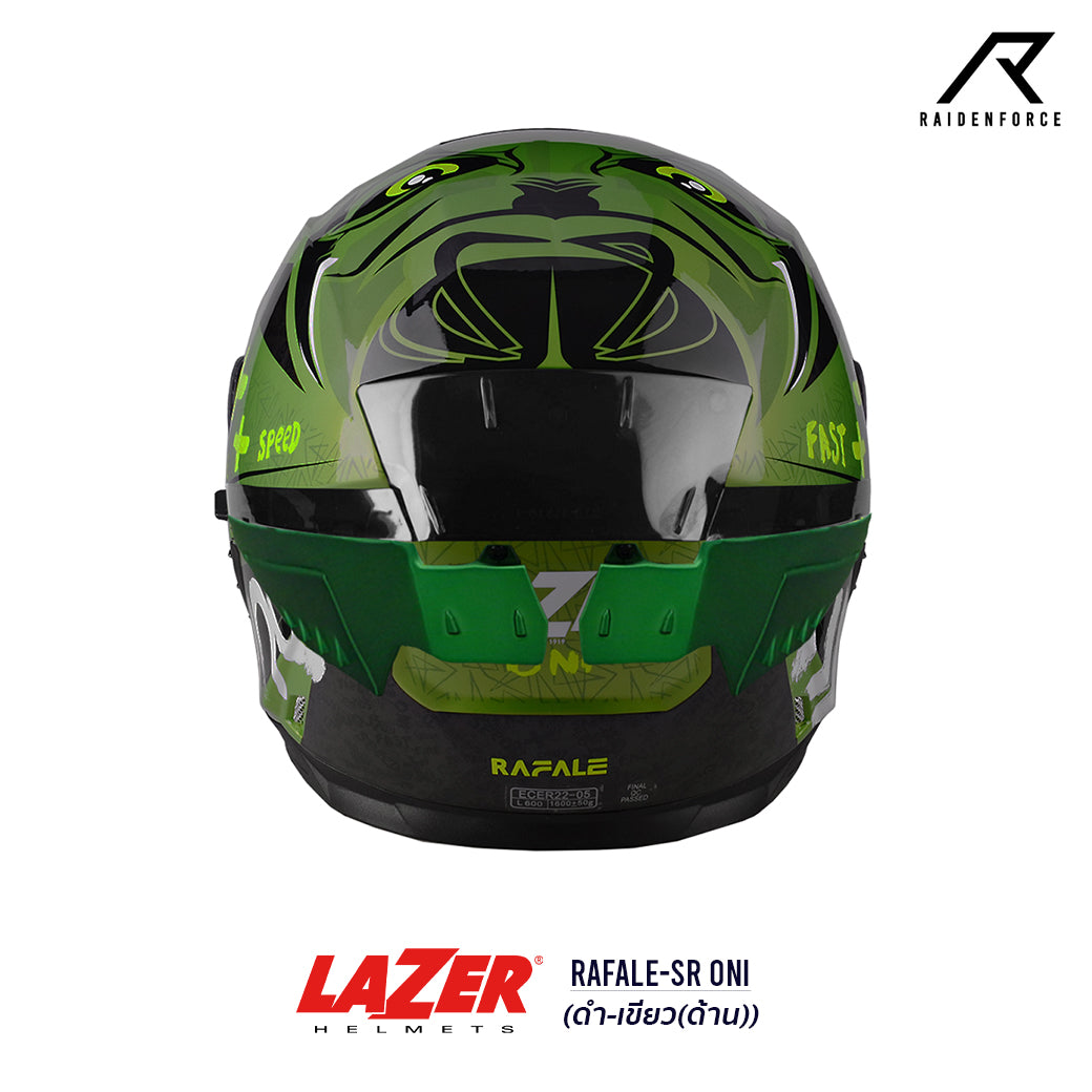 หมวกกันน็อค LAZER Helmet RAFALE ONI ดำ-เขียว(ด้าน)