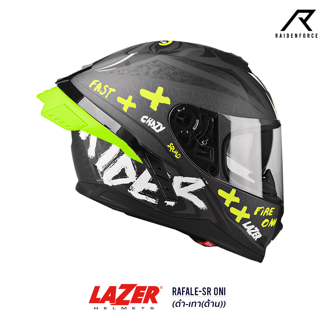 หมวกกันน็อค LAZER Helmet RAFALE ONI ดำ-เทา(ด้าน)