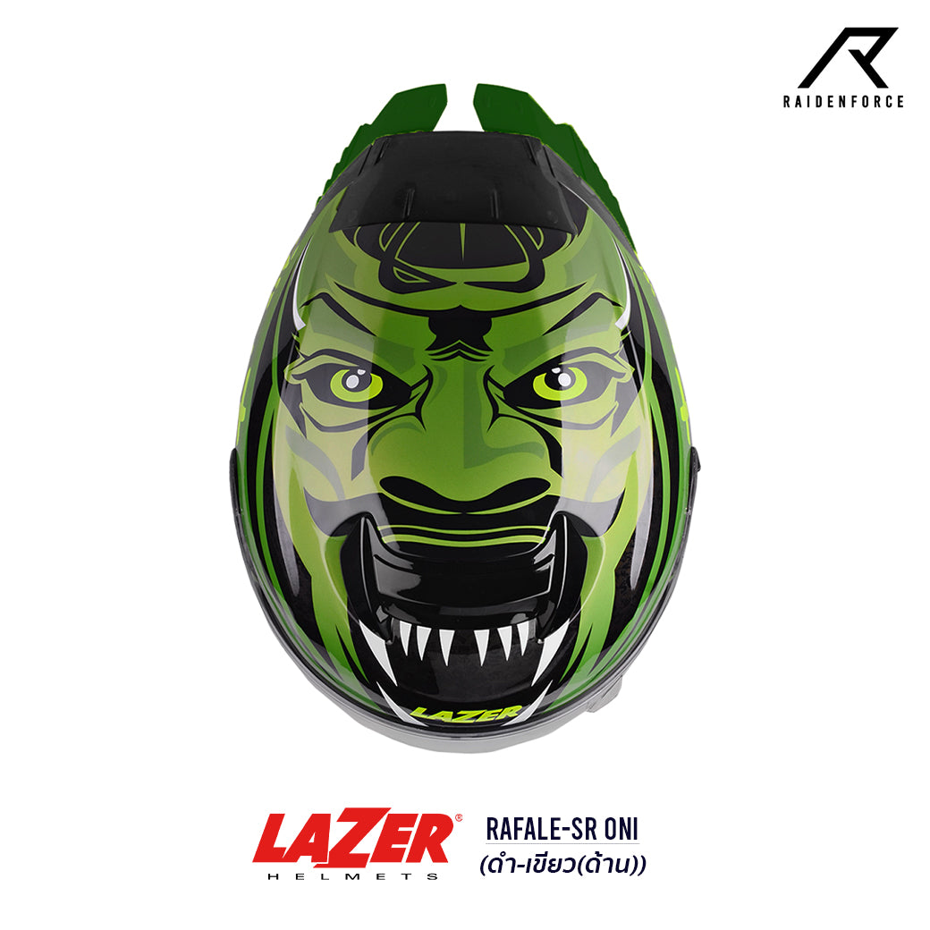 หมวกกันน็อค LAZER Helmet RAFALE ONI ดำ-เขียว(ด้าน)