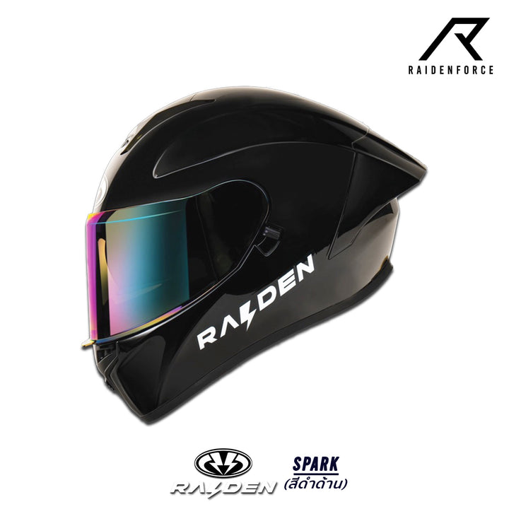 หมวกกันน็อค RAIDEN SPARK  สี ดำด้าน