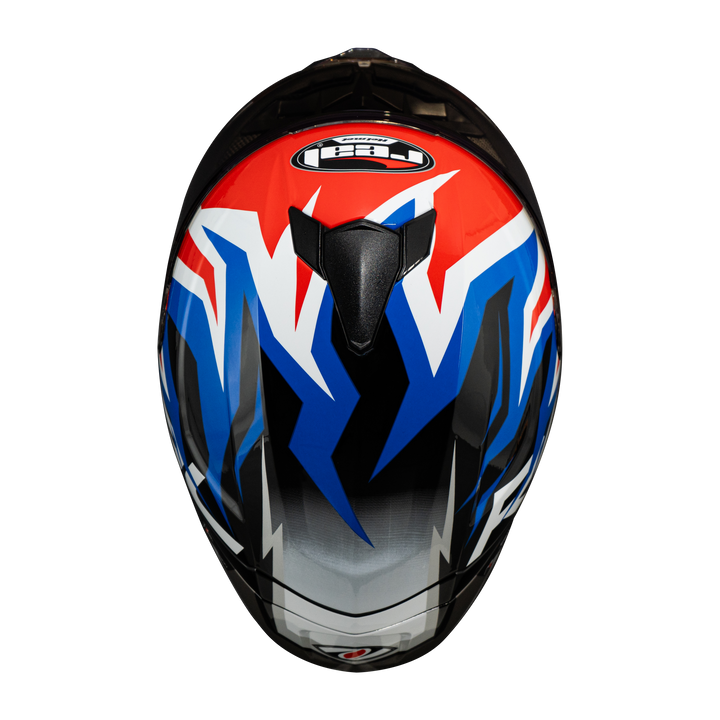 หมวกกันน็อค REAL Helmet Falcon FireStorm - สีดำน้ำเงินแดง