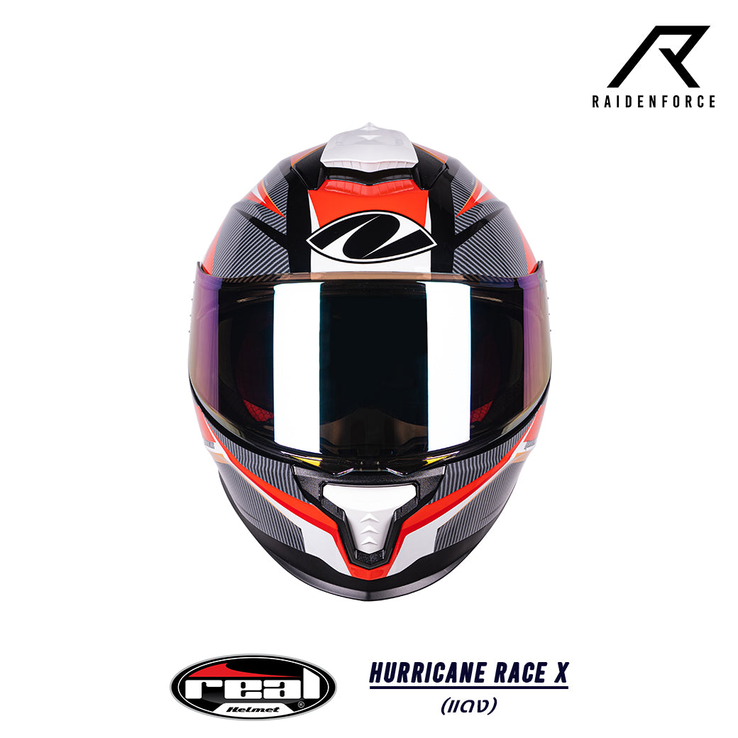 หมวกกันน็อค Real Helmet HURRICANE RACE X สีแดง