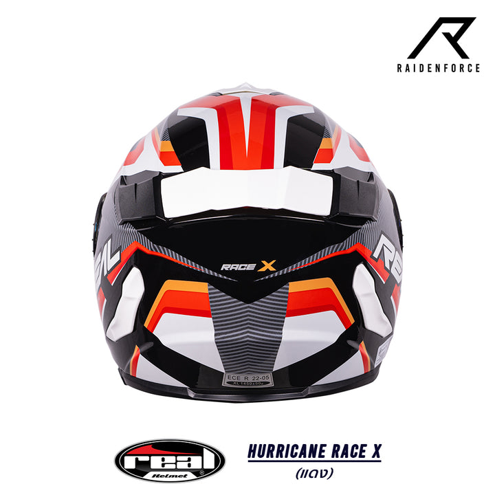 หมวกกันน็อค Real Helmet HURRICANE RACE X สีแดง