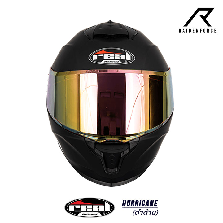 หมวกกันน็อค Real Helmet HURRICANE ดำด้าน