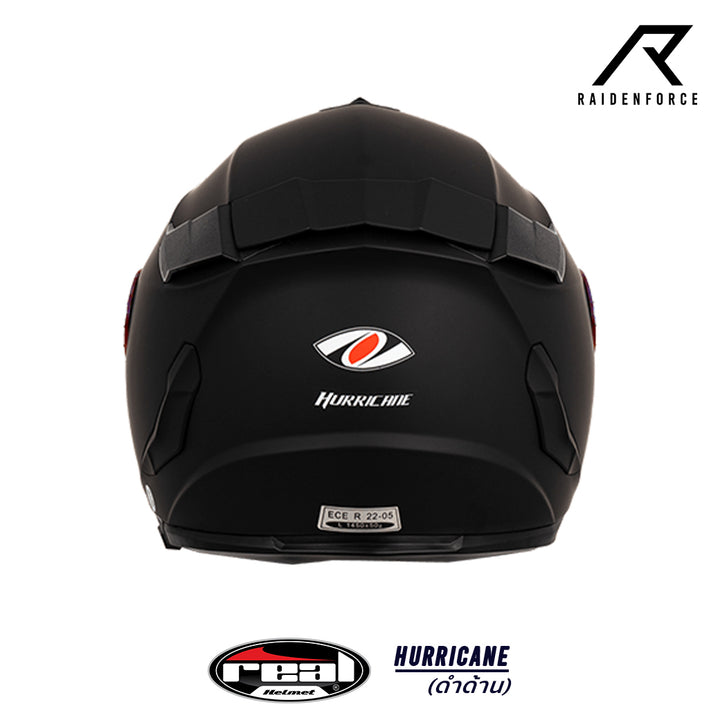 หมวกกันน็อค Real Helmet HURRICANE ดำด้าน