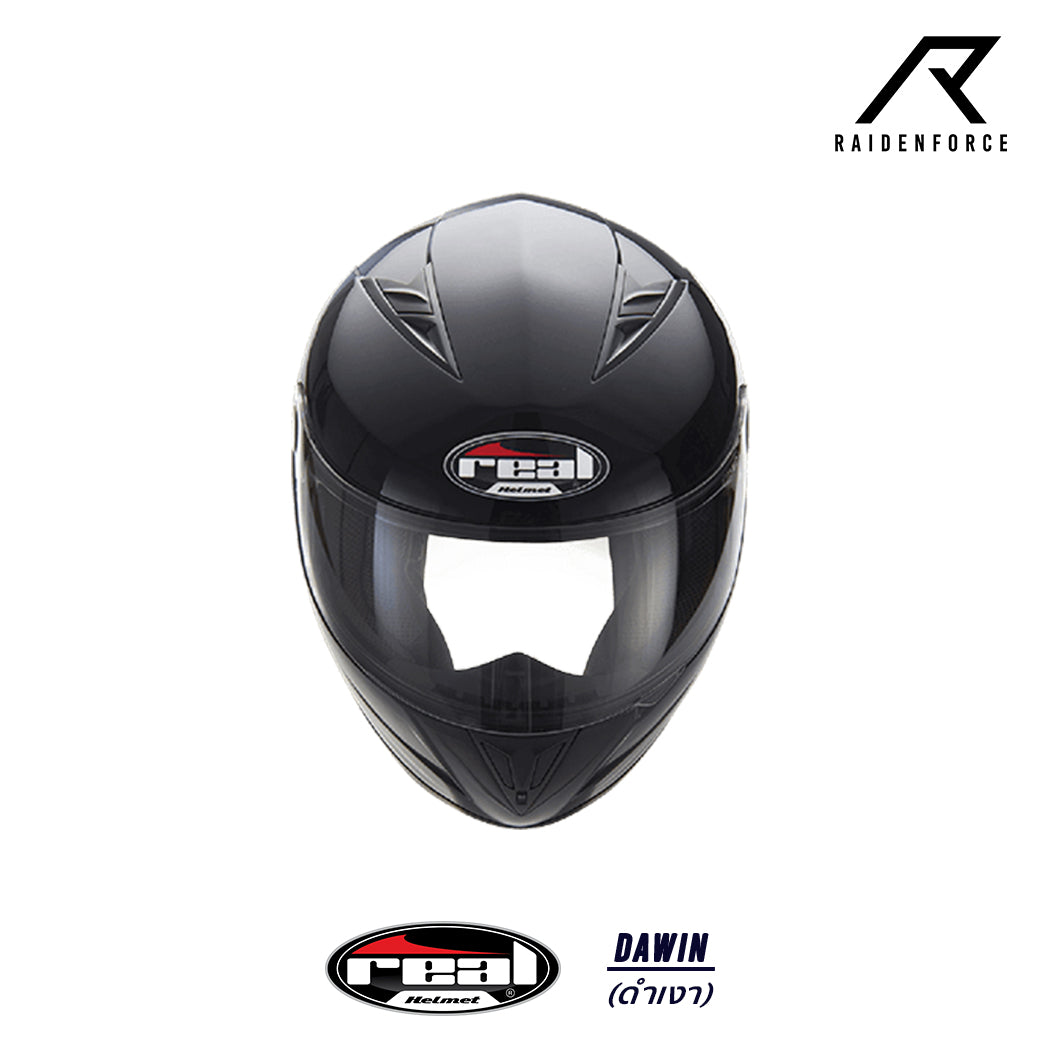 หมวกกันน็อค REAL Helmet Dawin ดำเงา