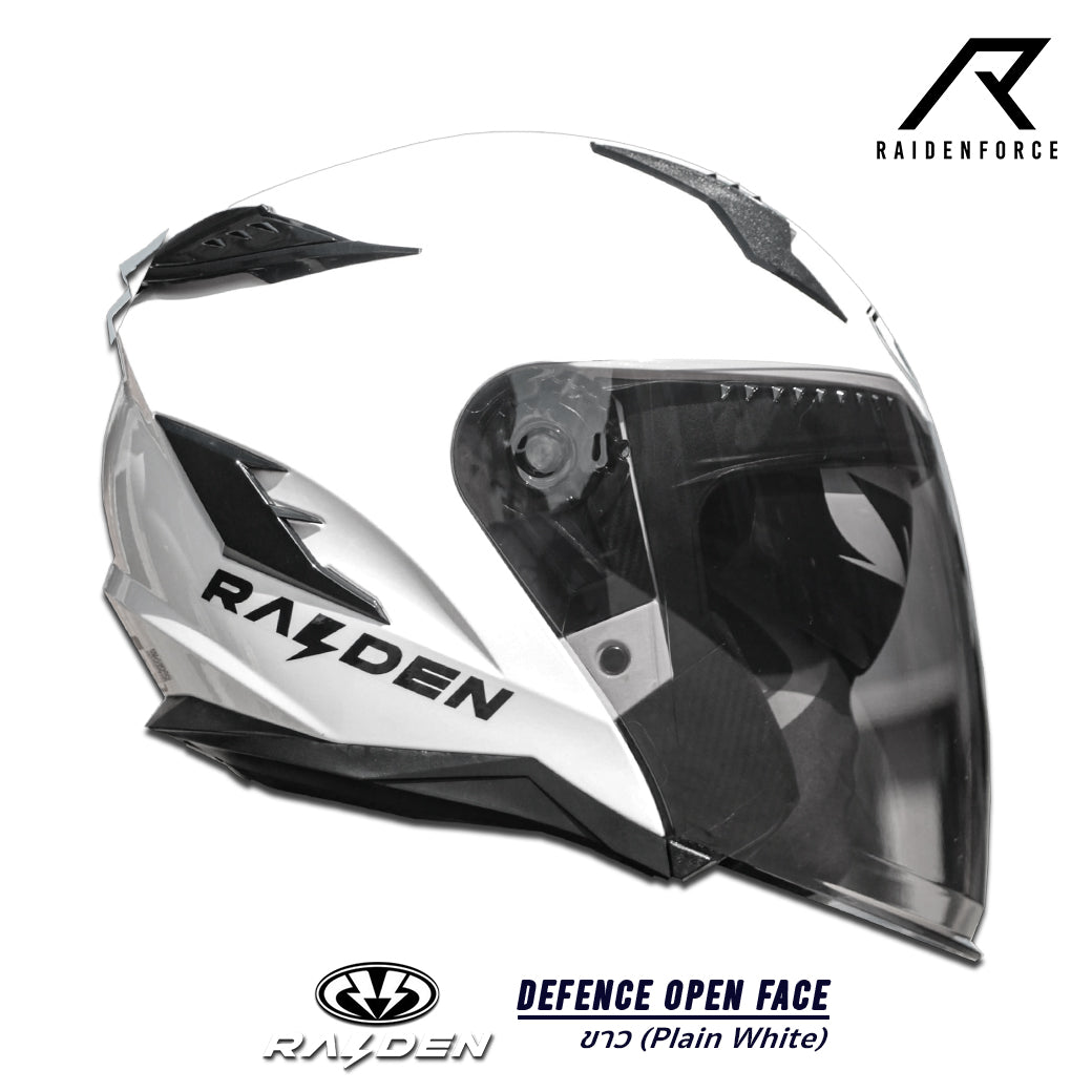 หมวกกันน็อค Raiden Defence Open face  ขาว WHITE