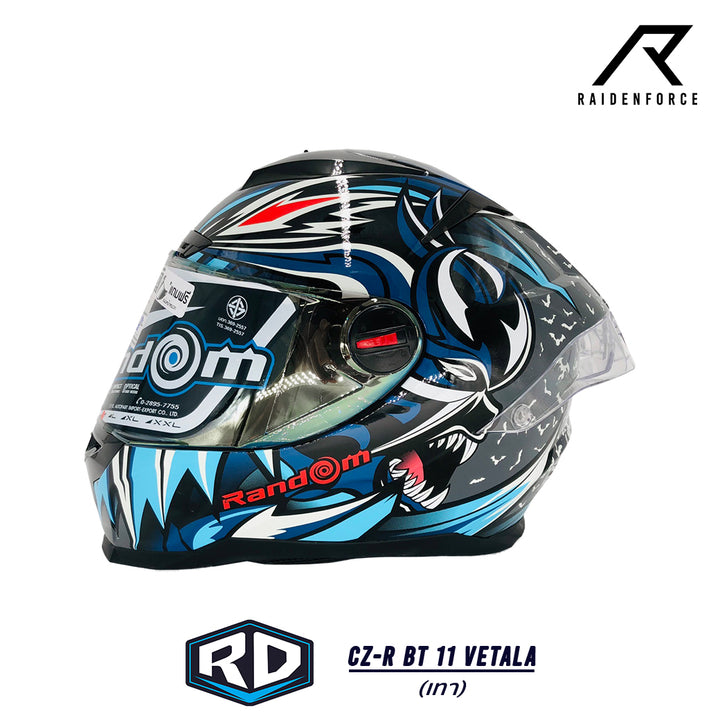 หมวกกันน็อค Random CZ-R BT 11 Vetala สีเทา