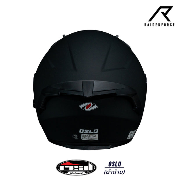 หมวกกันน็อค Real Helmets Oslo สีดำด้าน