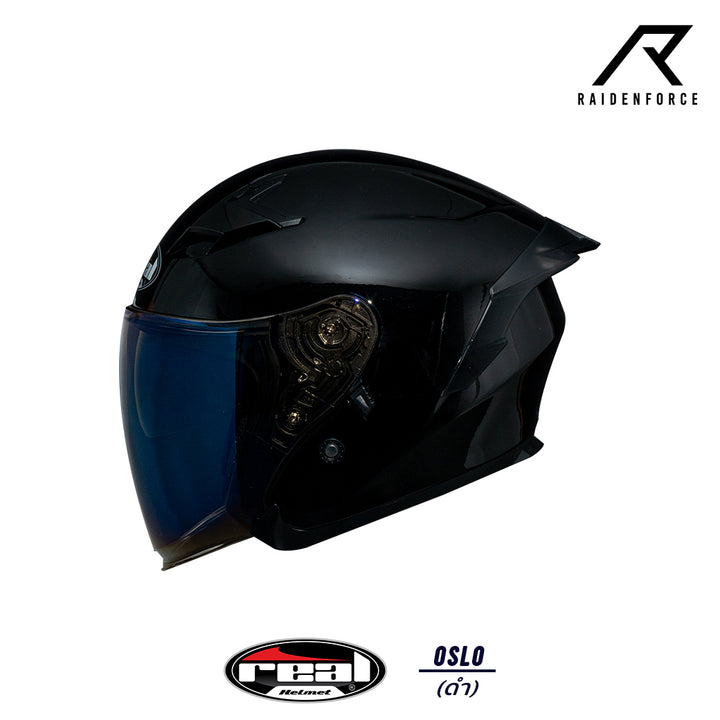 Real Helmet Oslo Black Helmet