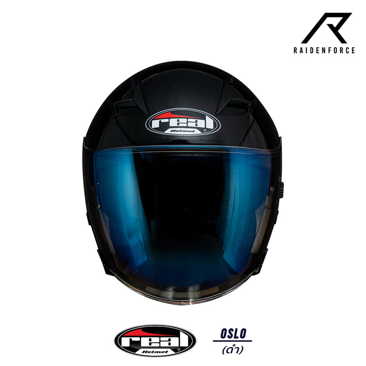 Real Helmet Oslo Black Helmet