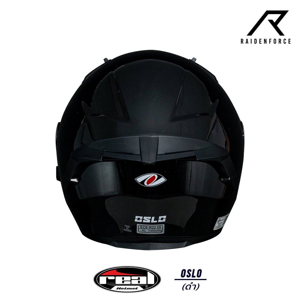 Real Helmet Oslo Black Helmet