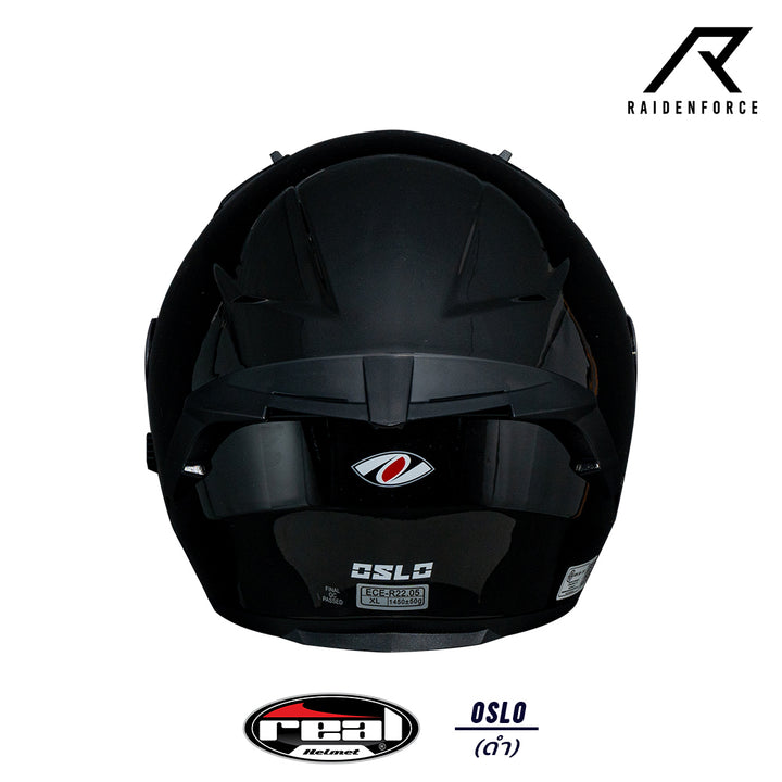 Real Helmet Oslo Black Helmet