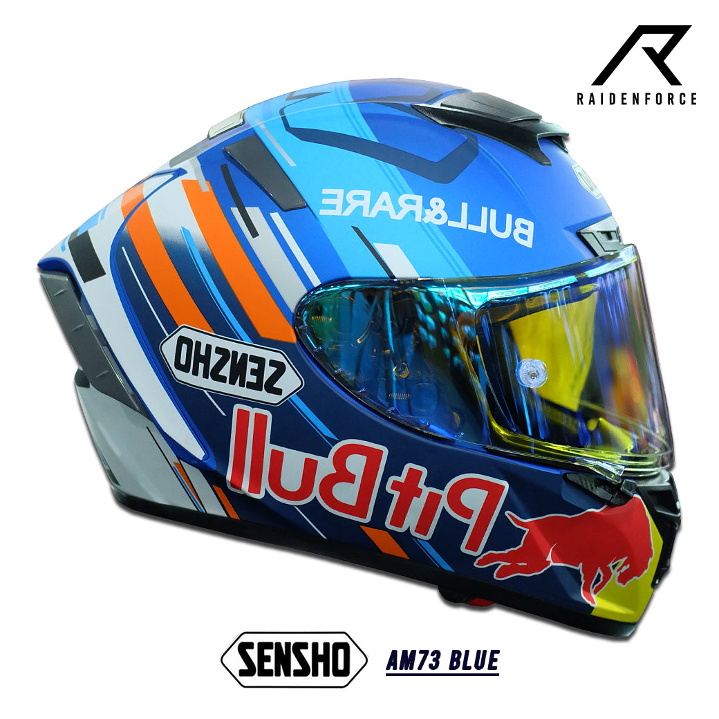 หมวกกันน็อค SENSHO HELMET AM73  Blue