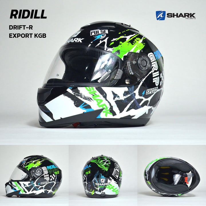 หมวกกันน็อค SHARK RIDILL 1.2 DRIFT HE0535-KGB