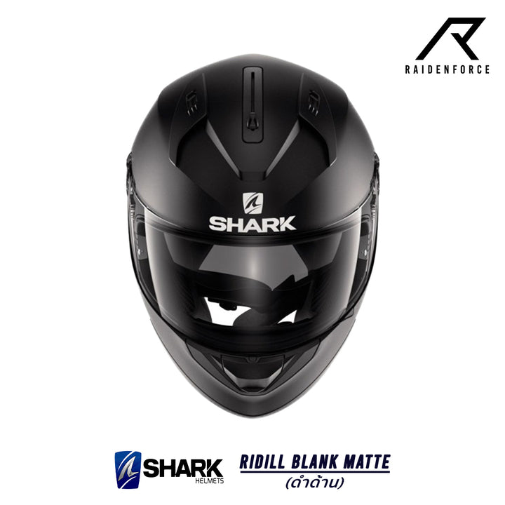 หมวกกันน็อค SHARK RIDILL BLANK MATTE ดำด้าน