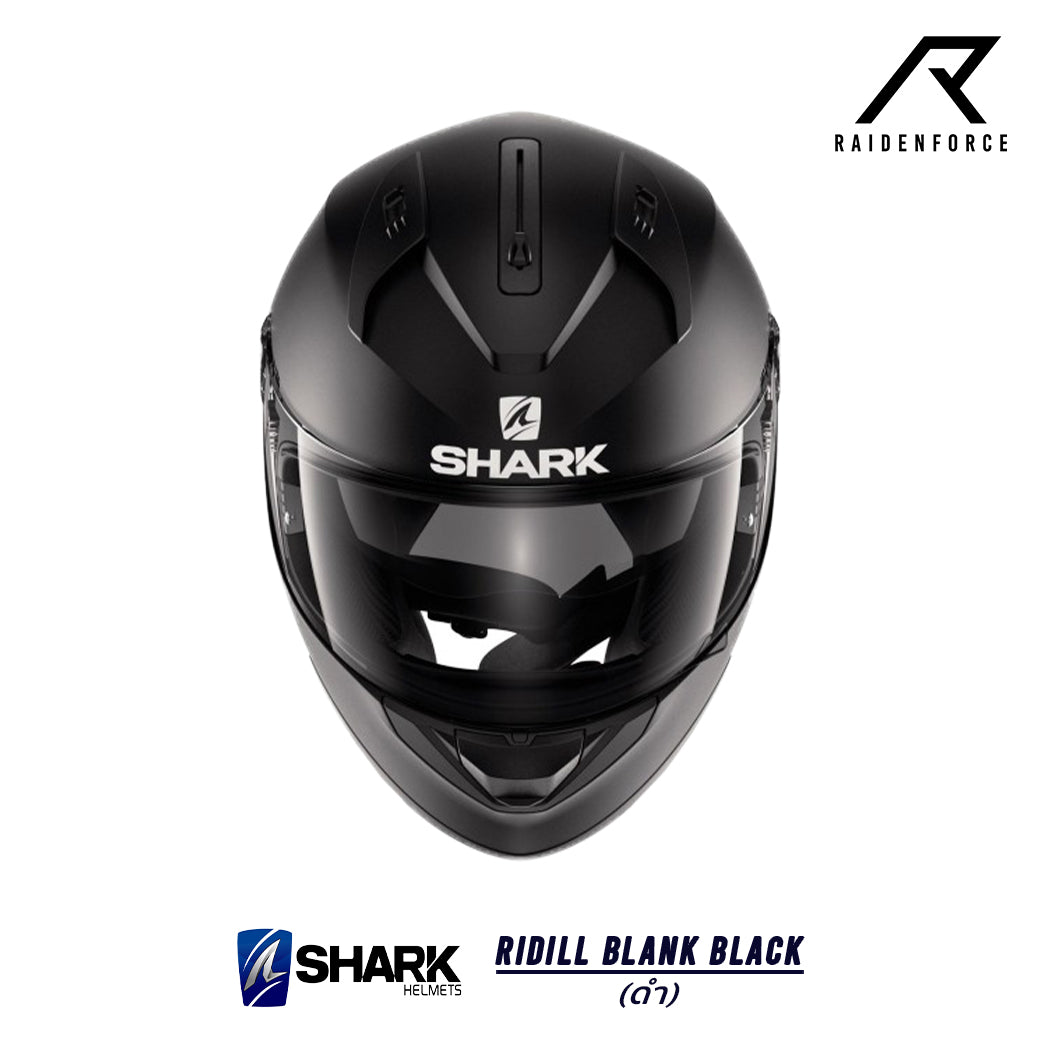 หมวกกันน็อค SHARK RIDILL BLANK ดำ BLACK