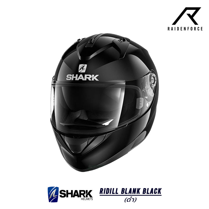 หมวกกันน็อค SHARK RIDILL BLANK ดำ BLACK